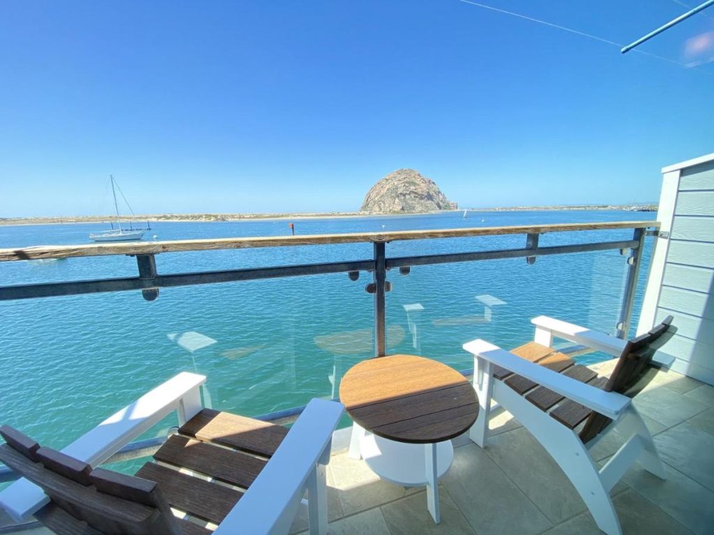 View of Morro Rock from Anderson Inn Motel in Morro Bay