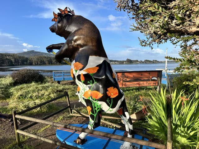 Cow bear Udderly Life Size Art Los Osos