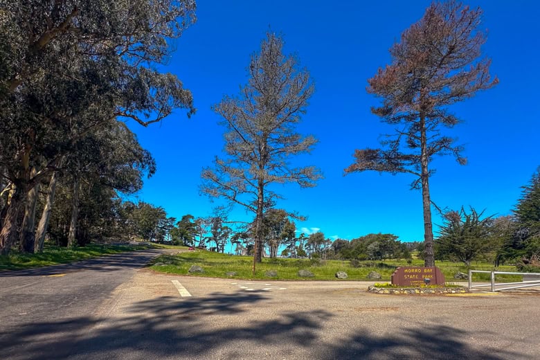 Entrance to Morro Bay State Park campground