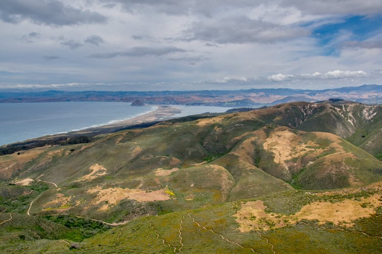 View of Morro Bay from Montana De Oro State Park