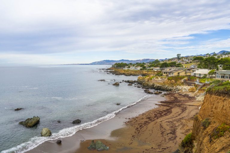 View of Cambria Moonstone beach from Fiscalini Ranch
