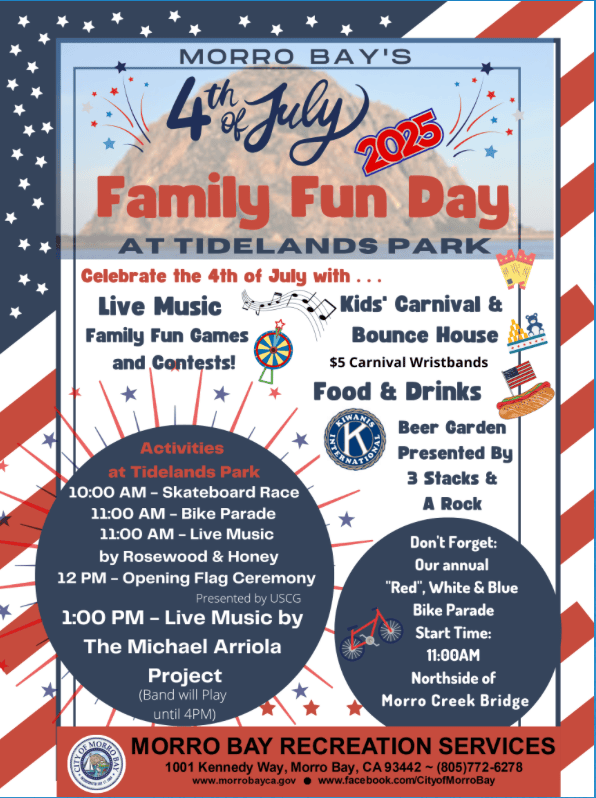 Morro Bay 4th of July Event Schedule