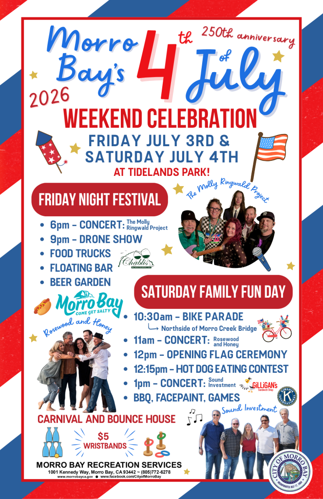 morro bay 4th of July Activities flyer