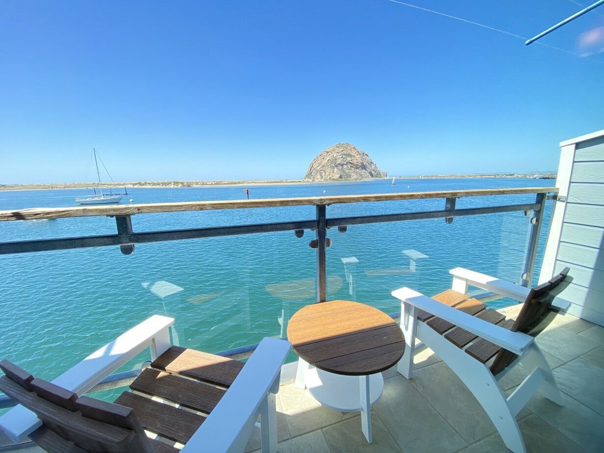 View of Morro Rock from Anderson Inn in Morro Bay
