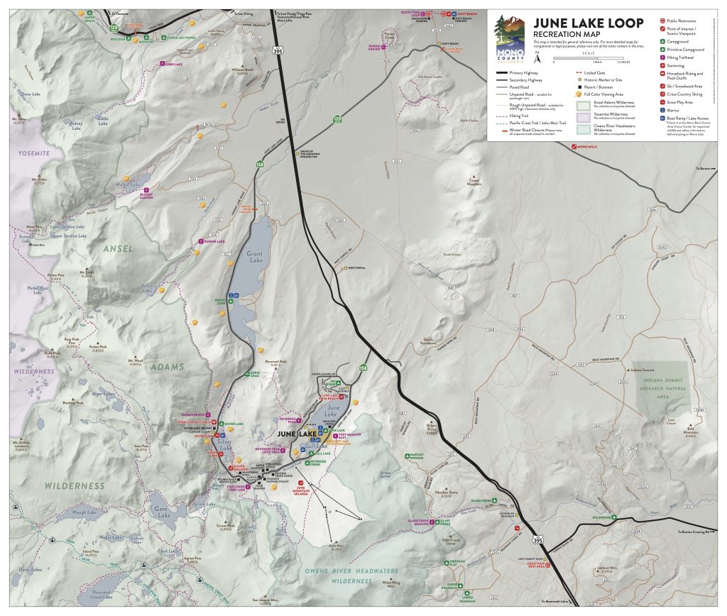 map of june lake loop