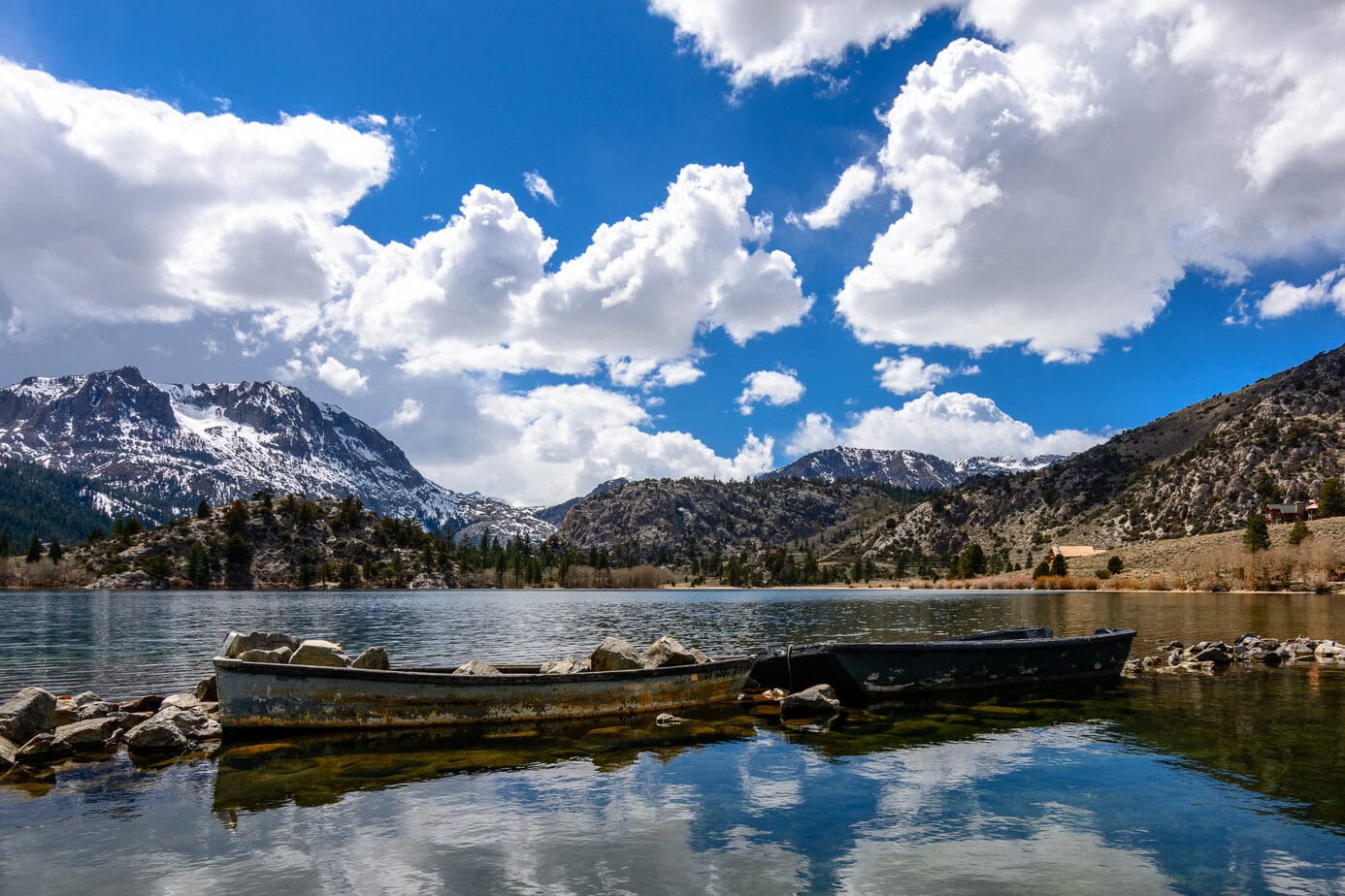 Two Fishing Boats at Gull Lake California