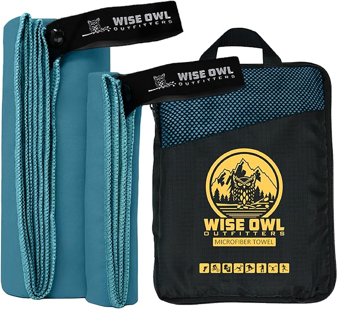 Wise Owl Outfitters Microfiber Camping Towel